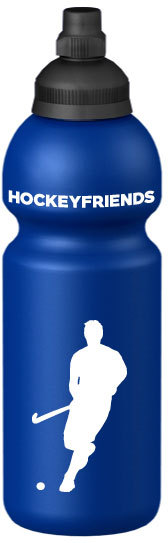 Hockey Trinkflasche - Blau/Schwarz